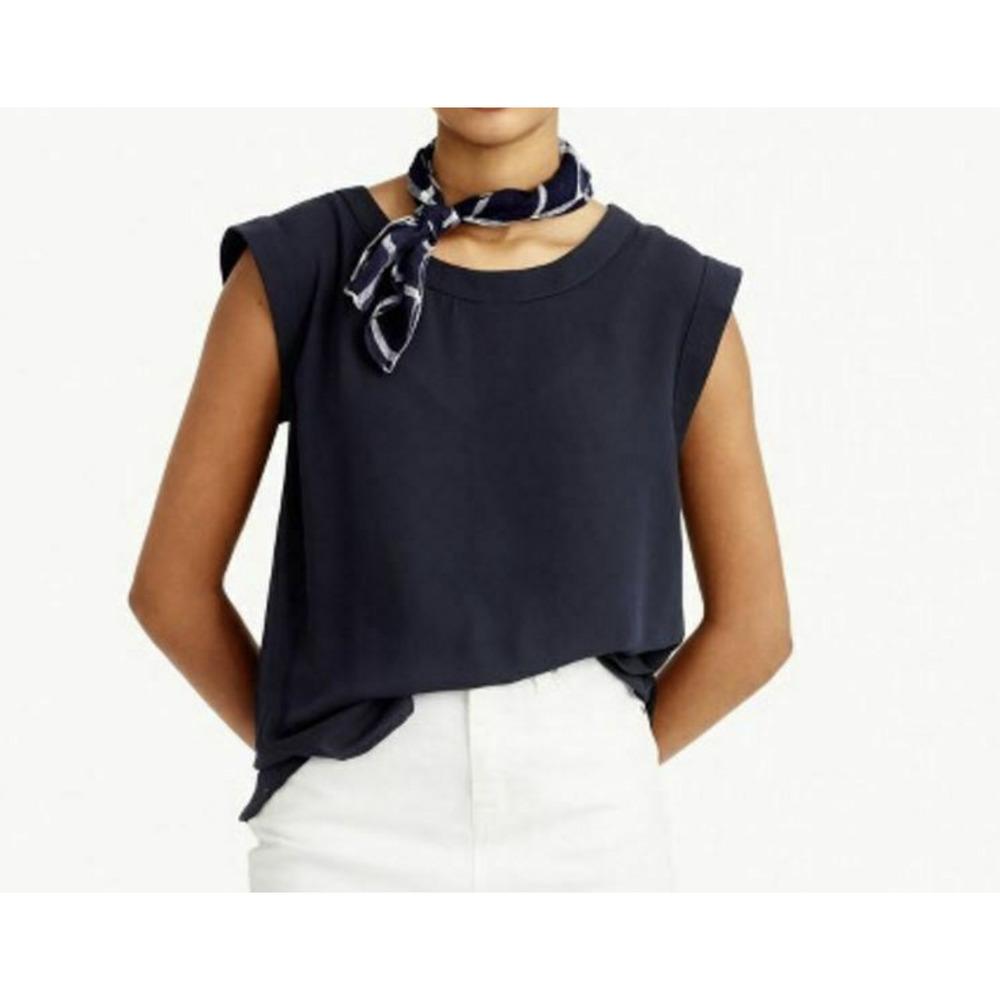 J. Crew Sheer WHITE Shirt